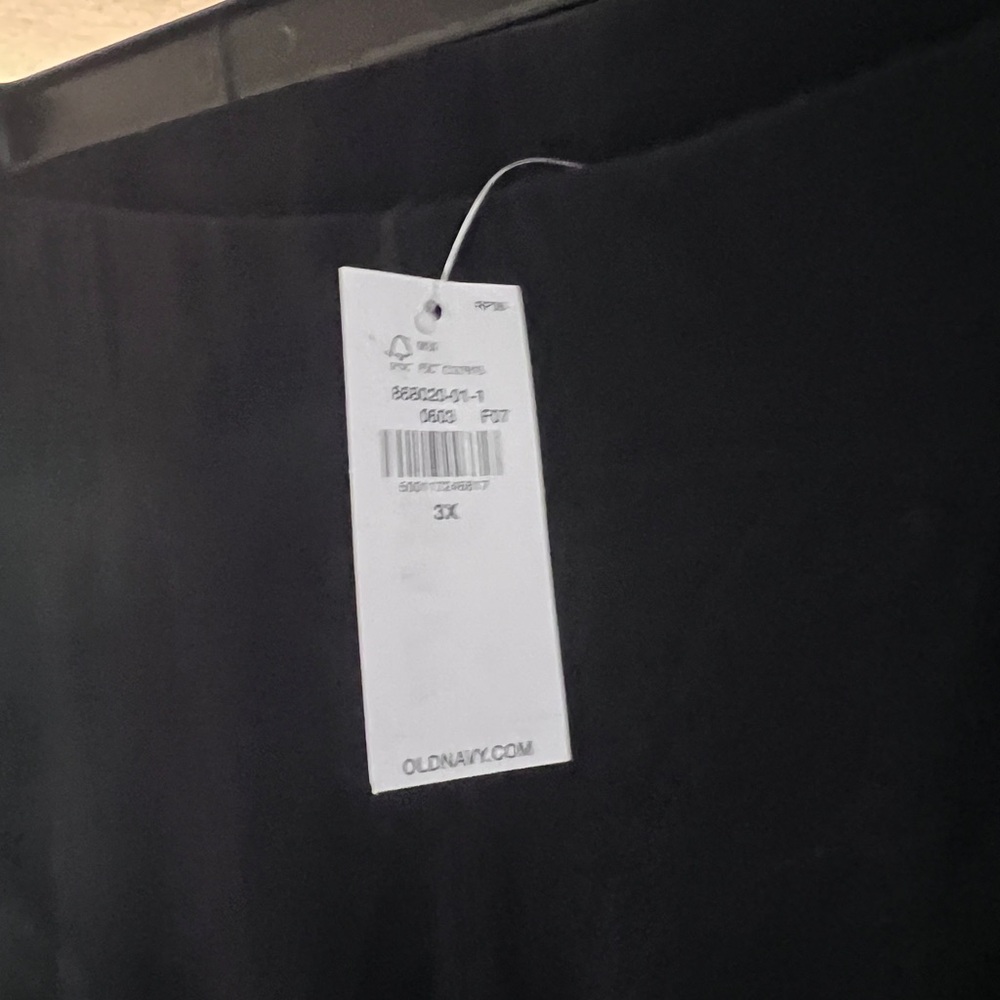 Old Navy Black, Knit, Wide-leg, Cropped pants. Women’s Plus Size 3X NWT - Picture 4 of 5